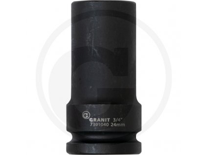 6-hranný nástrčný ořech 3/4“ 24mm GRANIT BLACK EDITION