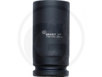 6-hranný nástrčný ořech 3/4“ 29mm GRANIT BLACK EDITION