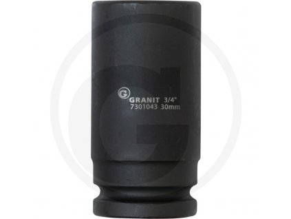 6-hranný nástrčný ořech 3/4“ 30mm GRANIT BLACK EDITION