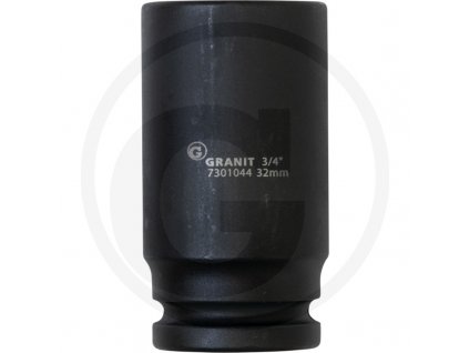 6-hranný nástrčný ořech 3/4“ 32mm GRANIT BLACK EDITION