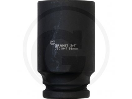 6-hranný nástrčný ořech 3/4“ 36mm GRANIT BLACK EDITION