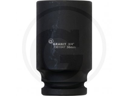 6-hranný nástrčný ořech 3/4“ 55mm GRANIT BLACK EDITION