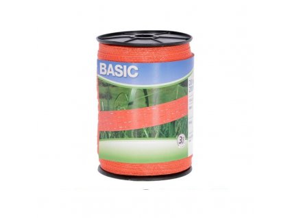 Páska BASIC pro el. ohradník, 20 mm x 200 m, 6x 0,16 mm, oranžová