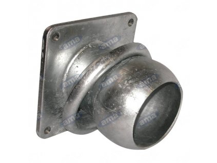 Čtyřhranná příruba s trubkou samec 100 mm