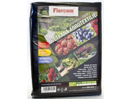 Florcom Agrotextilie NETKANÁ mulčovací černá Rozměr 3,2 m x 5 m