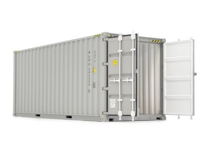 Model námořního kontejneru 20ft Kontainer Šedý MarGe 132 otevřený