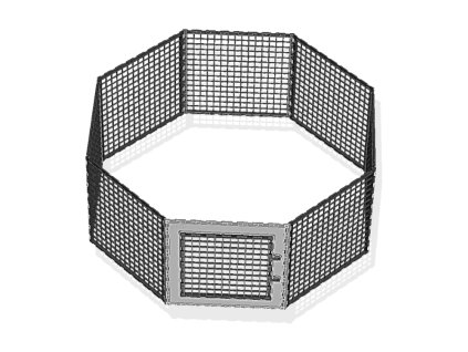 Ohrádka pro domácí mazlíčky Leganest – 8 dílců 40x40 cm, 1x dvířka 30x30 cm