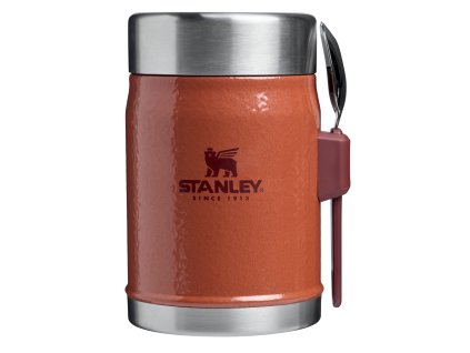 Jídelní termoska Stanley se lžičkou Oblem 400ml Kladívková Cihlová