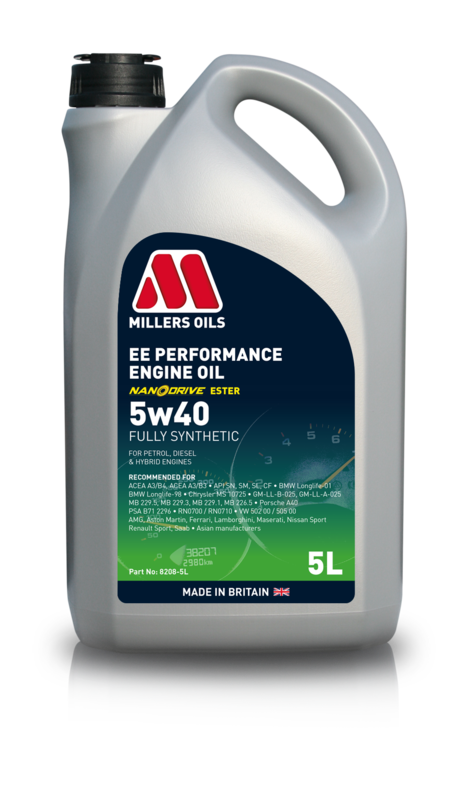 Millers Oils EE PERFORMANCE 5w40 (bez DPF) Balení: 5l