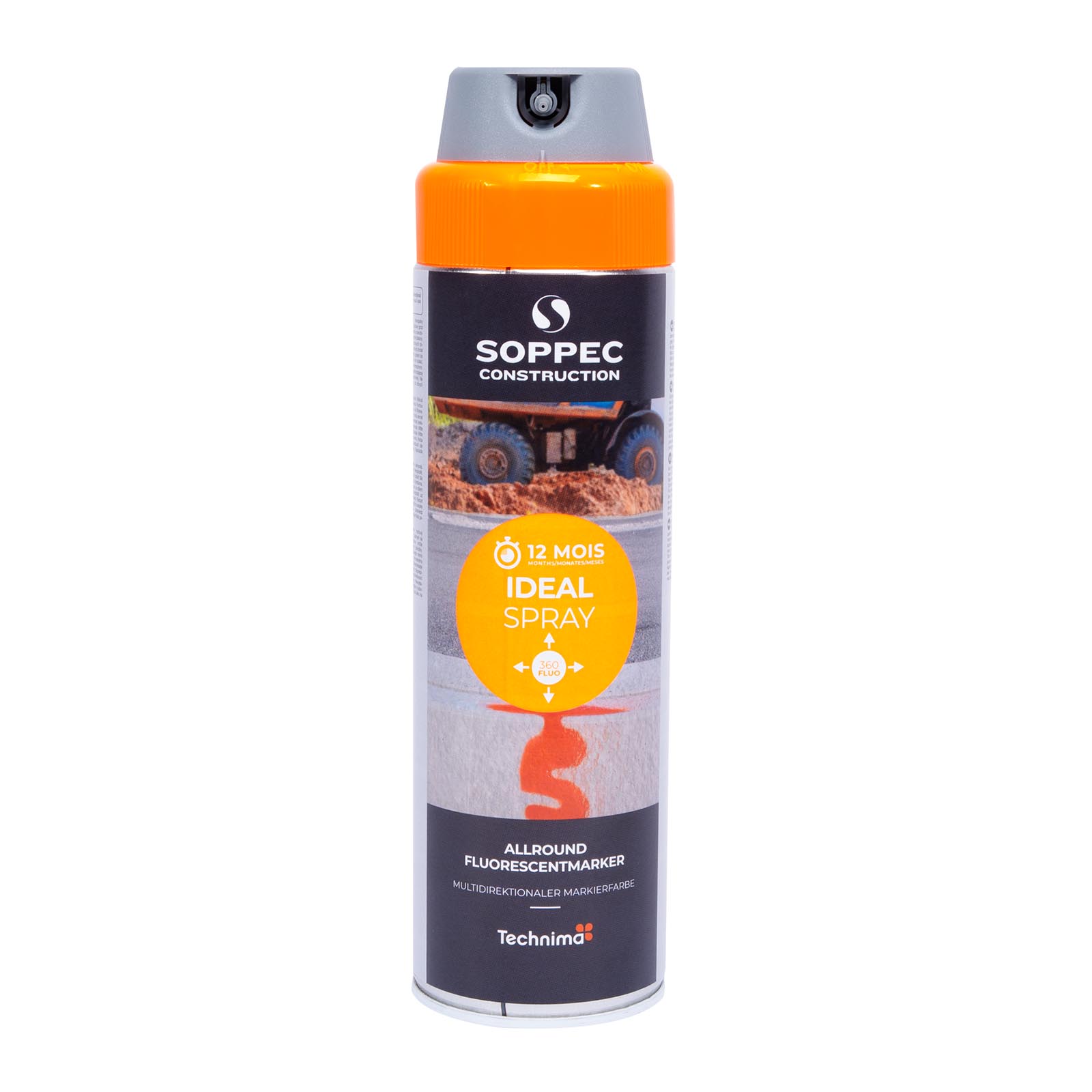 Ostatní Značkovač Soppec Ideal 360° 500ml | oranžový