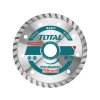 TOTAL Kotouč diamantový řezný, Turbo, suché i mokré řezání, 115x22,2mm