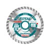 TOTAL Kotouč diamantový řezný, Turbo, suché i mokré řezání, 125x22,2mm