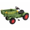 Dětský šlapací traktor Fendt BIG na řetězový pohon s plošinou a klaksonem