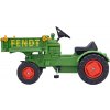 Dětský šlapací traktor Fendt BIG na řetězový pohon s plošinou a klaksonem 5