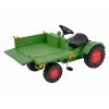 Dětský šlapací traktor Fendt BIG na řetězový pohon s plošinou a klaksonem 1