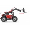 Model teleskopického manipulátoru Manitou MLT 635 Wiking lopata + vidle vše pohyblivé