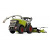 Model řezačky Claas Jaguar 990 s adapterem MarGen 1 32 se složeným adaptérem na kukuřici Orbis 900 pohled zezadu
