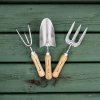 Zahradní vidlička Garden Life Kent & Stowe | Odlehčená NEREZ | délka 24cm