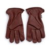 Kožené zahradní rukavice Barebones Koňakové pro pohodlné nošení
