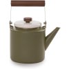 Smaltovaná konvice olivová Barebones