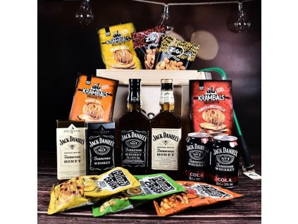Dárková bedna Jack Daniels whisky a fire