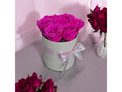 MAGNETA BOX so živými ružami