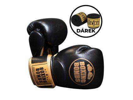 BoxingBombs Gear - Kožené boxerské rukavice Storm