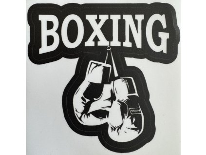 Samolepka na auto Boxing rukavice