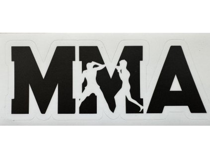 Samolepka na auto MMA (Barva Černá na bílé)