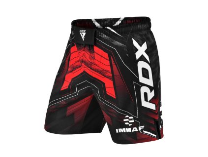 RDX MMA kraťasy IMMAF červené (Barva Červená, Velikost XL)