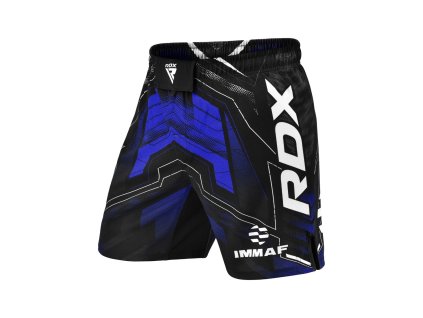 RDX MMA kraťasy IMMAF modré (Barva Modrá, Velikost XXL)