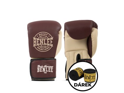 Benlee WAKEFIELD – kožené boxerské rukavice- wine red (Velikost 16 oz)