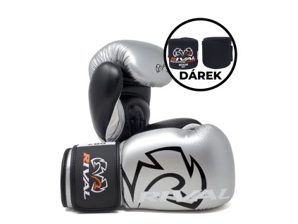 Rival RB7 Fitness Plus - pytlové rukavice-stříbrné (Velikost XL)