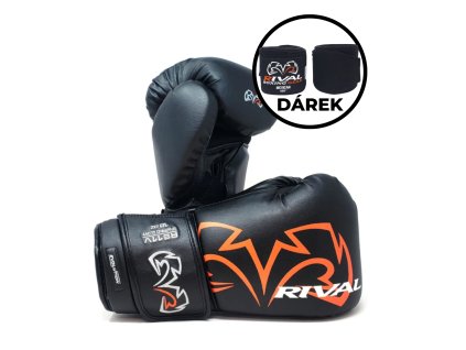 Rival RS11V Evolution - sparingové rukavice-černé (Velikost 16 oz)