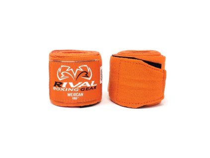 Rival boxerské bandáže Mexican 4.5m (Barva oranžová)