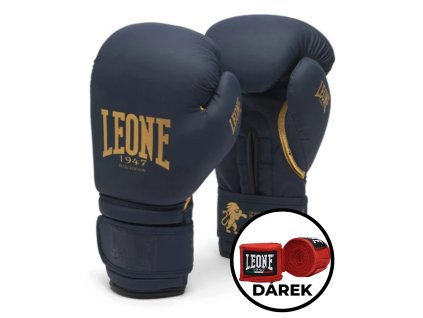 Leone BLUE EDITION boxerské rukavice (Velikost 16 oz)
