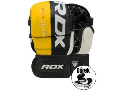 RDX MMA Rukavice Rex T6 Plus žluté (Barva Žlutá, Velikost XL)