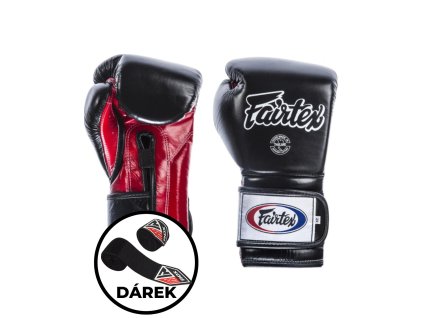 Fairtex Heavy Hitter BGV9 Mexican Style – boxerské rukavice černo červené