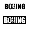 Samolepka na auto BOXING (Barva Černá)