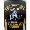 Rashguard Never Give Up (Barva Černá, Velikost XXL)