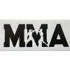 Samolepka na auto MMA (Barva Černá na bílé)
