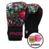RDX Boxerské rukavice FL3 Floral (Barva Mix barev, Velikost 10 oz)