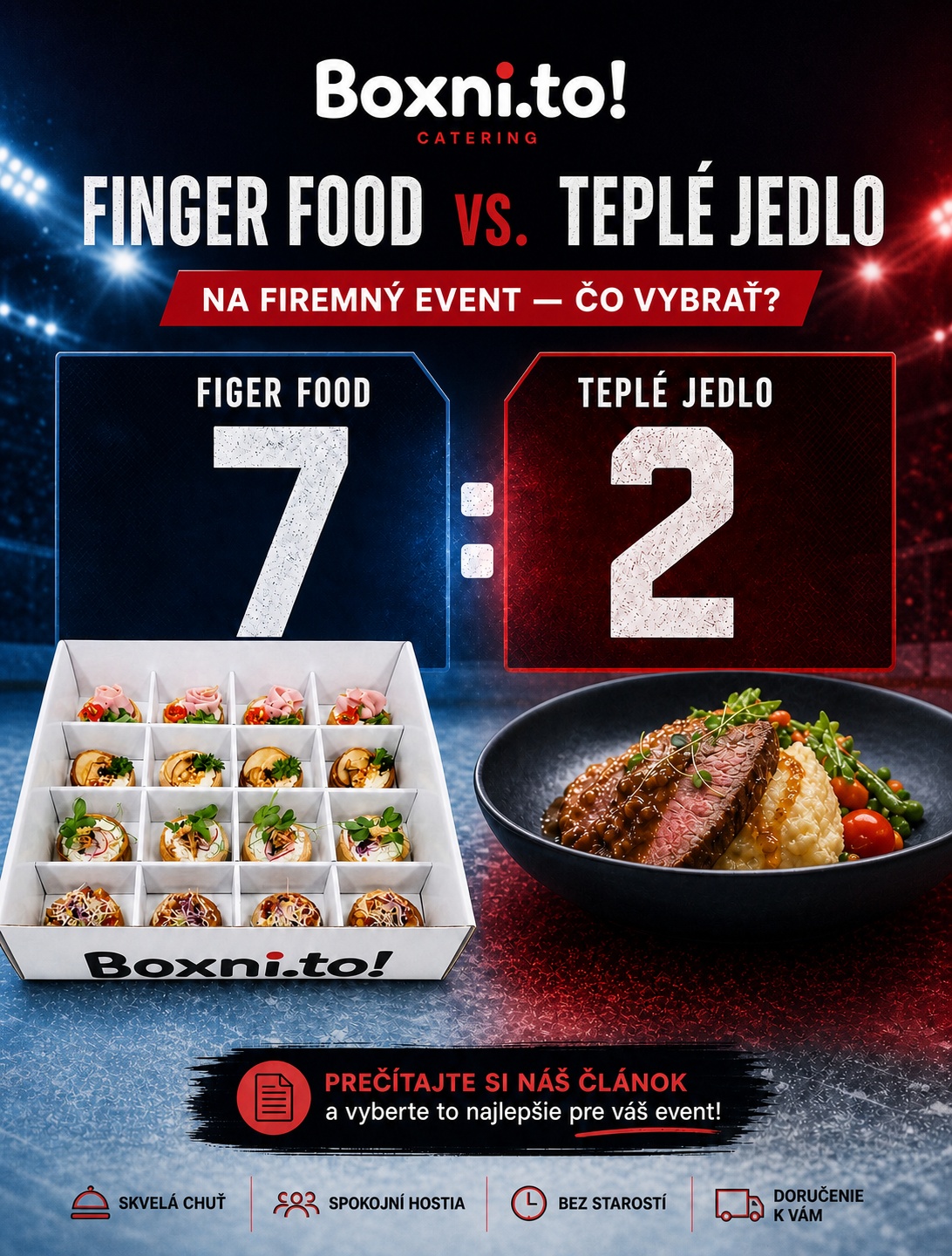 Finger food vs. teplé jedlo na firemný event