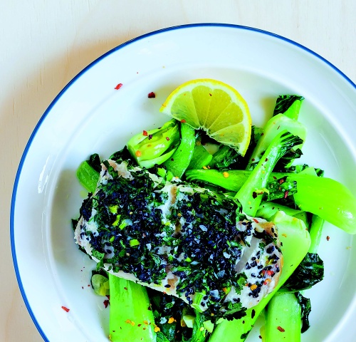 Pečená treska s restovaným pak choi podle @restartujem