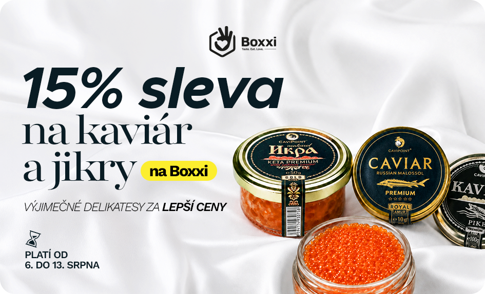 15% sleva na kaviár a jikry