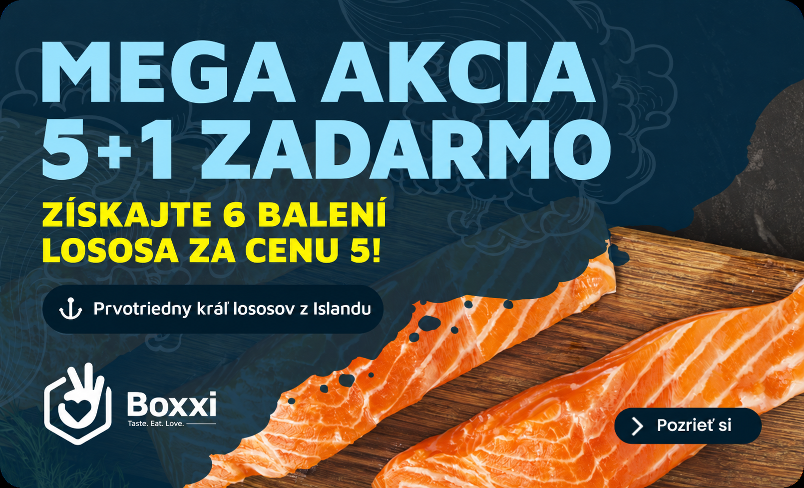 Islandský losos 5+1 zadarmo
