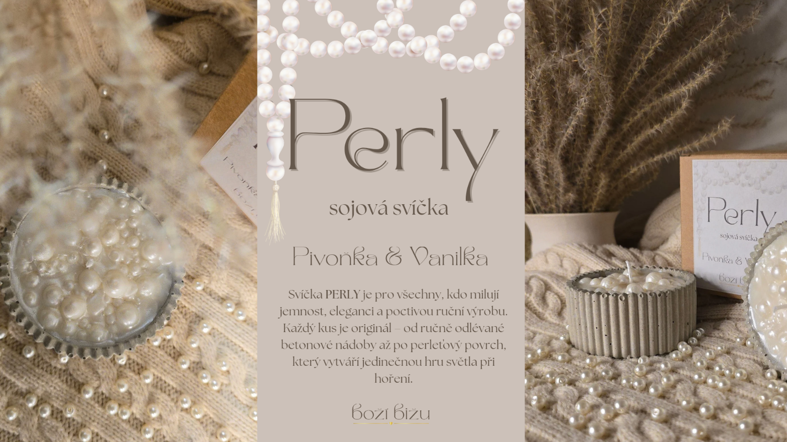 Svíčka Perly