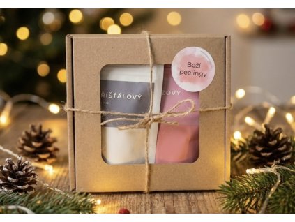 Růžový a Křišťálový PEELING (2x50g) - dárkové balení