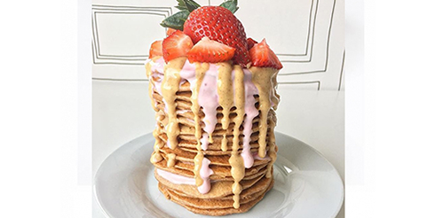 Proteinové palačinky s burákovým máslem