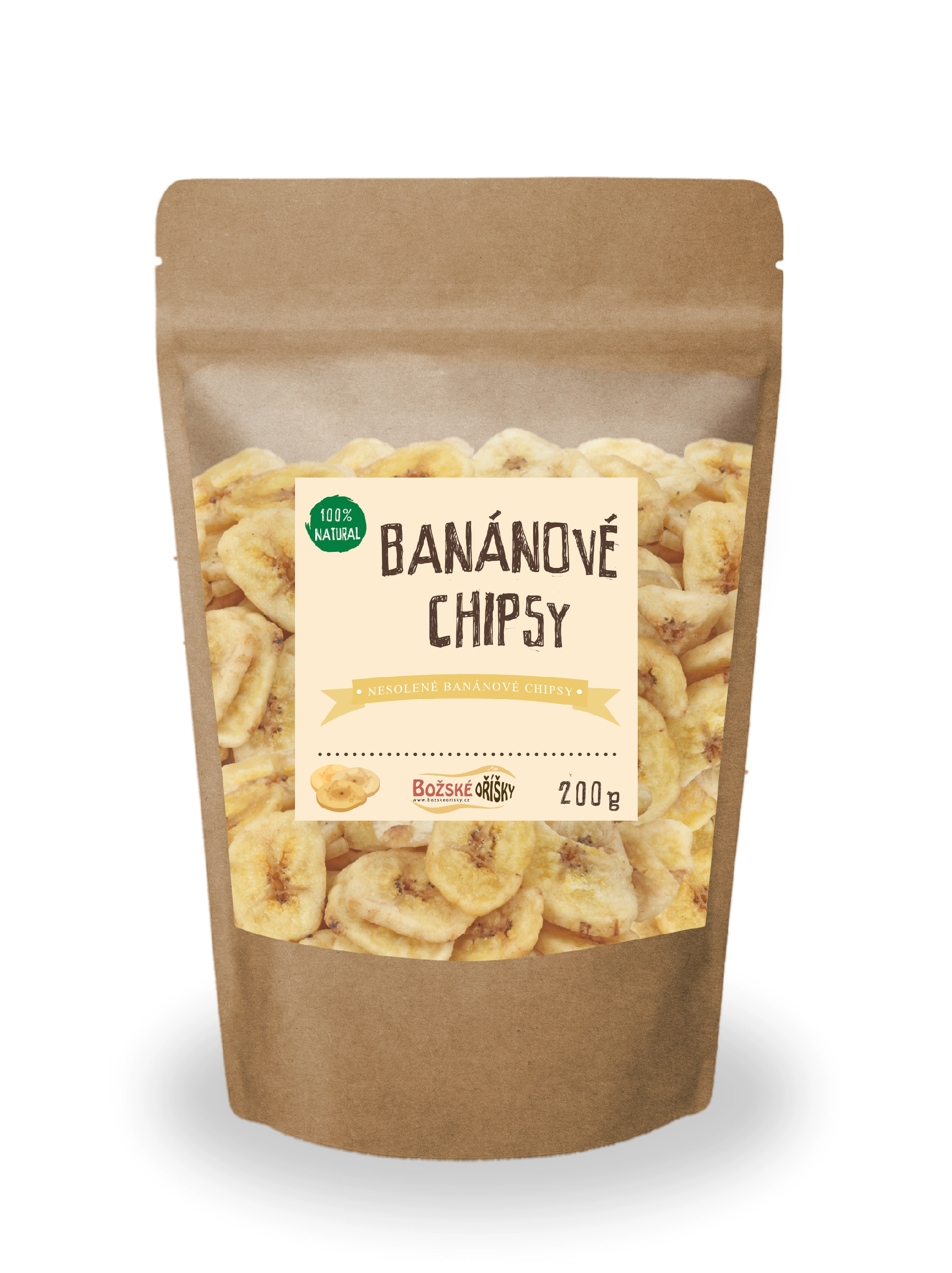 Božské Oříšky Banánové chipsy 200 g